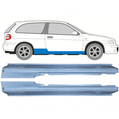 Painel de reparação da soleira para Nissan Almera 1995-2000 / Esquerda+Direita / Conjunto 10608