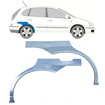 Painel de reparação do guarda-lamas traseiro para Nissan Almera Tino 2000-2006 / Esquerda+Direita / Conjunto 10585