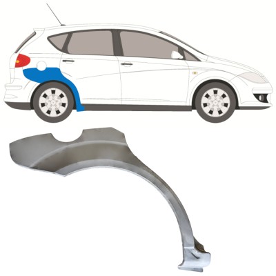 Painel de reparação do guarda-lamas traseiro para Seat Altea 2004-2015 / Direito 15046