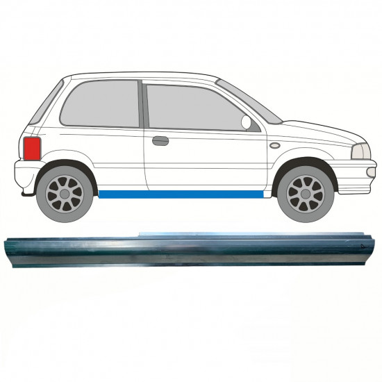 Painel de reparação da soleira para Suzuki Alto 1994-2002 / Direito 8621