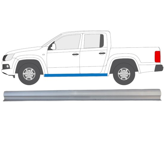Painel de reparação da parte inferior da soleira para Volkswagen Amarok 2010-2022 / Esquerdo 15099 Painel de reparação da parte inferior da soleira para Volkswagen Amarok 2010-2022 / Esquerdo 15099
