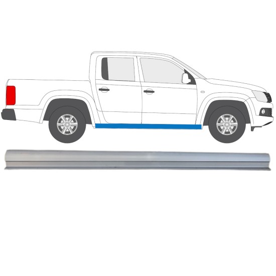 Painel de reparação da parte inferior da soleira para Volkswagen Amarok 2010-2022 / Direito 15098 Painel de reparação da parte inferior da soleira para Volkswagen Amarok 2010-2022 / Direito 15098