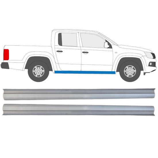 Painel de reparação da parte inferior da soleira para Volkswagen Amarok 2010-2022 / Esquerda+Direita / Conjunto 15100 Painel de reparação da parte inferior da soleira para Volkswagen Amarok 2010-2022 / Esquerda+Direita / Conjunto 15100
