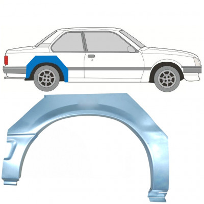 Painel de reparação do guarda-lamas traseiro para Opel Ascona C / Vauxhall Cavalier 1981-1988 / Direito 7291