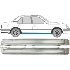 Soleira completa para Opel Ascona C 1981-1998 / Esquerda+Direita / Conjunto 9488