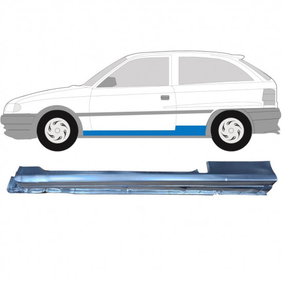 Painel de reparação da soleira para Opel Astra 1991-2002 / Esquerdo 6869