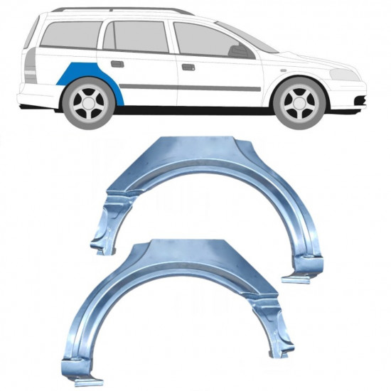 Painel de reparação do guarda-lamas traseiro para Opel Astra 1998-2009 / Esquerda+Direita / COMBI / Conjunto 10434