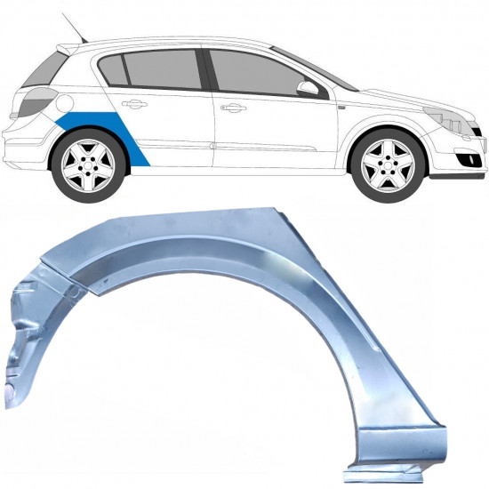 Painel de reparação da parte inferior do guarda-lamas traseiro para Opel Astra 2003-2014 / Direito 6870