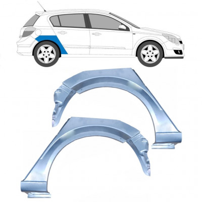 Painel de reparação do guarda-lamas traseiro para Opel Astra 2003-2014 / Esquerda+Direita / Conjunto 9288