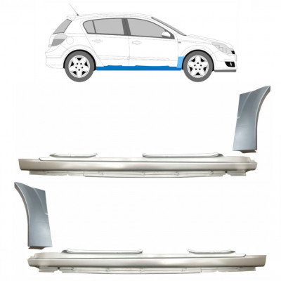 Painel de reparação da soleira com guarda-lamas dianteiro para Opel Astra 2003-2014 11163