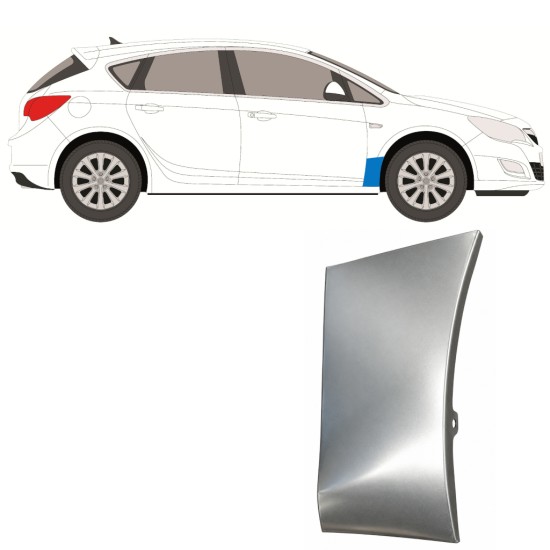 Painel de reparação do guarda-lamas dianteiro para Opel Astra J 2009-2015 / Direito 17165