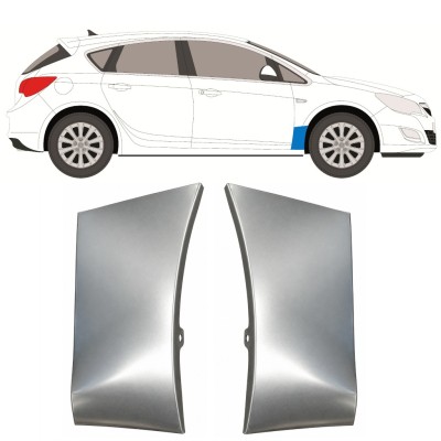 Painel de reparação do guarda-lamas dianteiro para Opel Astra J 2009-2015 / Esquerda+Direita / Conjunto 17167