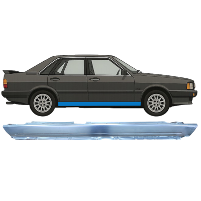 Soleira completa para Audi 80 B2 1978-1986 / Direito 9114