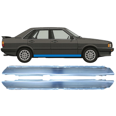 Soleira completa para Audi 80 B2 1978-1986 / Esquerda+Direita / Conjunto 9116