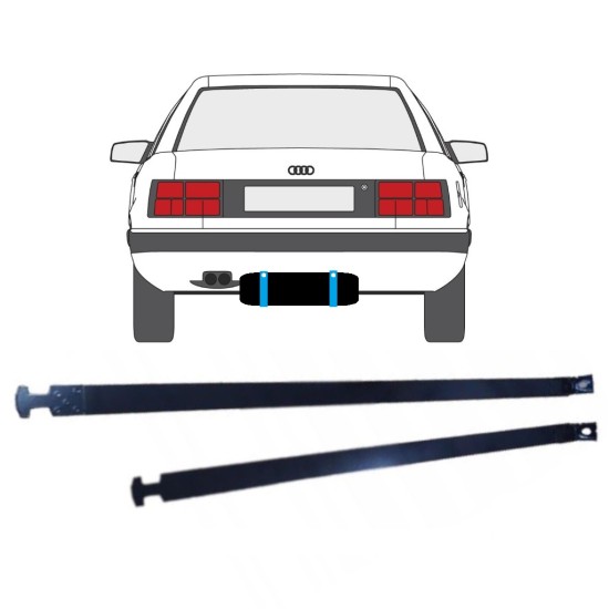 Abraçadeira do tanque de combustível para Audi 100 C3 1982-1990 14955 Abraçadeira do tanque de combustível para Audi 100 C3 1982-1990 14955