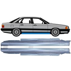 Soleira completa para Audi 100 C3 1982-1990 / Esquerda+Direita / Conjunto 6418