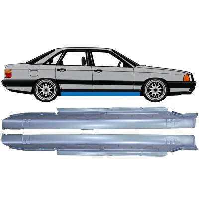 Soleira completa para Audi 100 C3 1982-1990 / Esquerda+Direita / Conjunto 6418