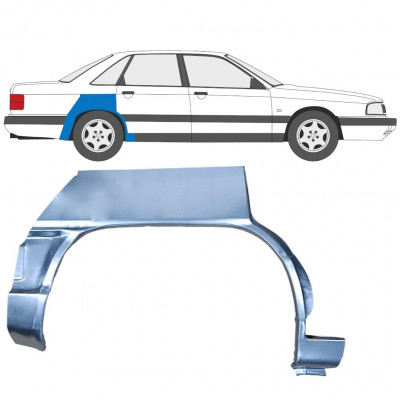 Painel de reparação do guarda-lamas traseiro para Audi 100 C3 1982-1991 / Direito 7607