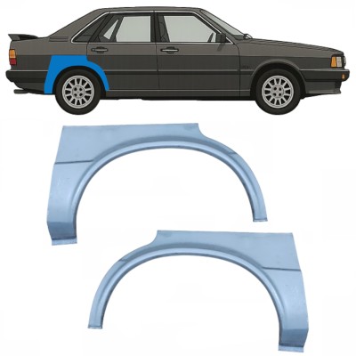Painel de reparação do guarda-lamas traseiro para Audi 80 B2 1978-1986 / Esquerda+Direita / Conjunto 10505