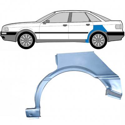 Painel de reparação do guarda-lamas traseiro para Audi 80 B3 1986-1991 / Esquerdo 6425