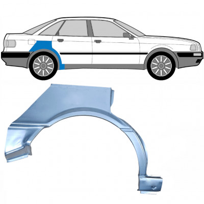 Painel de reparação do guarda-lamas traseiro para Audi 80 B3 1986-1991 / Direito 6424