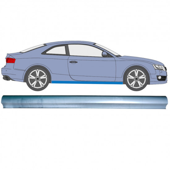 Painel de reparação da soleira para Audi A5 S5 B8 2007-2016 / Esquerda = Direita (simétrico) 12892