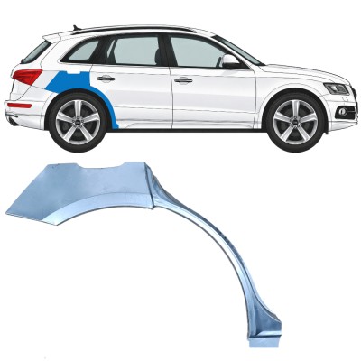 Painel de reparação do guarda-lamas traseiro para Audi Q5 2009-2017 / Direito 11400