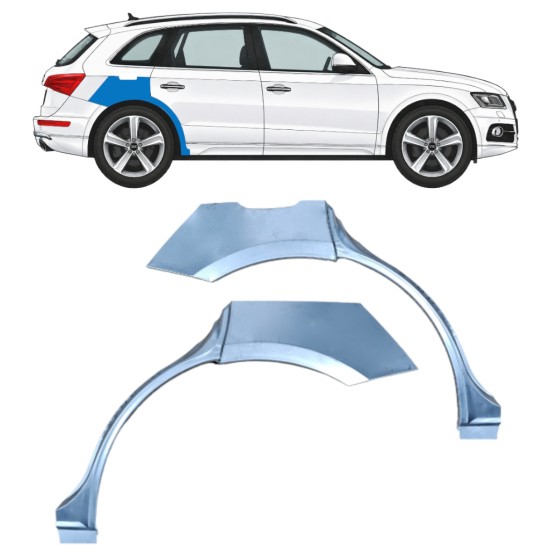 Painel de reparação do guarda-lamas traseiro para Audi Q5 2009-2017 / Esquerda+Direita / Conjunto 11402