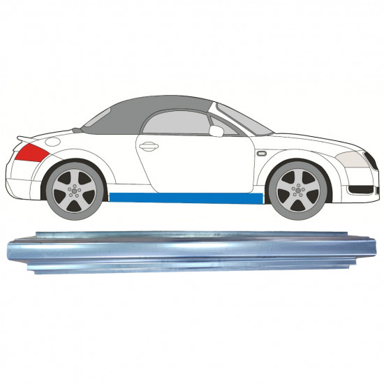 Painel de reparação da soleira para Audi Tt 1998-2006 / Esquerda = Direita (simétrico) 11186