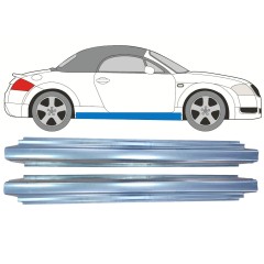 Painel de reparação da soleira para Audi TT 1998-2006 / Esquerda = Direita (simétrico) / Conjunto 11187