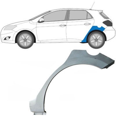 Painel de reparação do guarda-lamas traseiro para Toyota Auris 2007-2012 / Esquerdo 16854