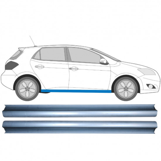 Painel de reparação da soleira para Toyota Auris 2007-2012 /  11379