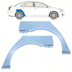 Painel de reparação do guarda-lamas traseiro para Toyota Avensis T25 2003-2008 / Esquerda+Direita / Conjunto 10062