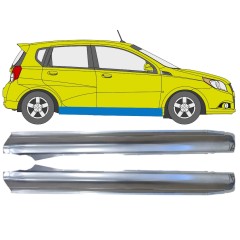Soleira completa para Chevrolet Aveo 2006-2011 / Esquerda+Direita / HATCHBACK / Conjunto 14557