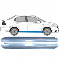 Painel de reparação da soleira para Chevrolet Aveo 2003-2008 / Esquerda+Direita / Conjunto 10401