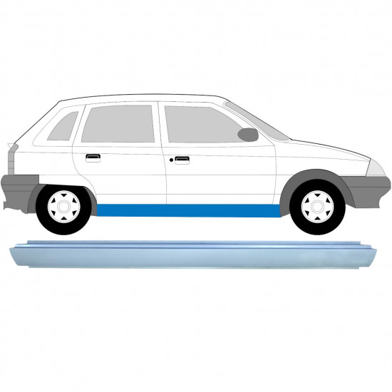 Painel de reparação da soleira para Citroen AX 1986-1998 / Esquerda = Direita (simétrico) 6457