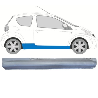 Soleira completa para Toyota Aygo 2005-2012 / Direito 14558