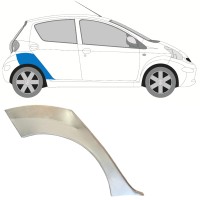 Painel de reparação do guarda-lamas traseiro para Toyota Aygo 2005-2012 / Direito 16058