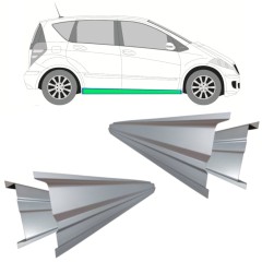 Painel de reparação interna e externa da soleira para Mercedes A-Class W169 2004-2012 / Esquerda+Direita / Conjunto 11157