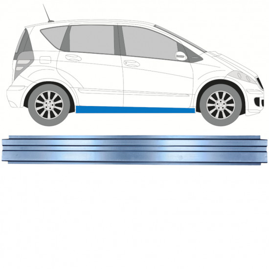 Painel de reparação interna da soleira para Mercedes A-class 2004-2012 / Esquerda = Direita (simétrico) 11154