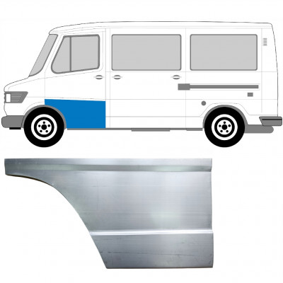 Painel de reparação alta das portas dianteiras para Mercedes T1 1977-1996 / Esquerdo 5225