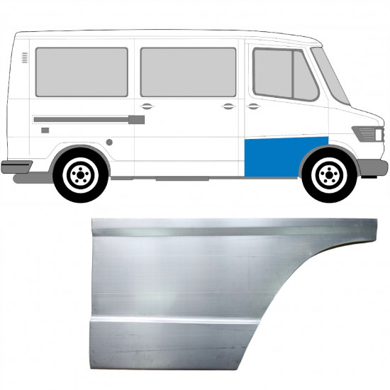 Painel de reparação alta das portas dianteiras para Mercedes T1 1977-1996 / Direito 5226