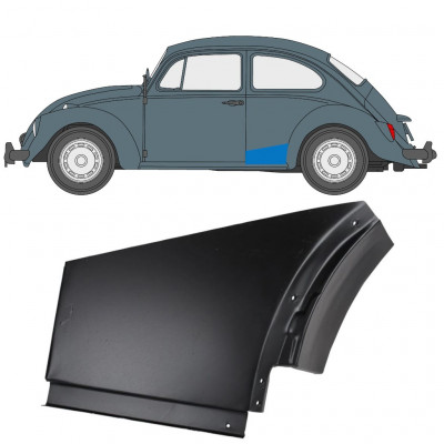 Painel de reparação grande do guarda-lamas traseiro para Volkswagen Kaefer 1947-1985 / Direito 12744