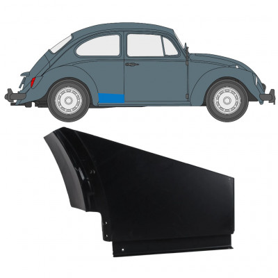 Painel de reparação pequena do guarda-lamas traseiro para Volkswagen Kaefer 1947-1985 / Direito 12741