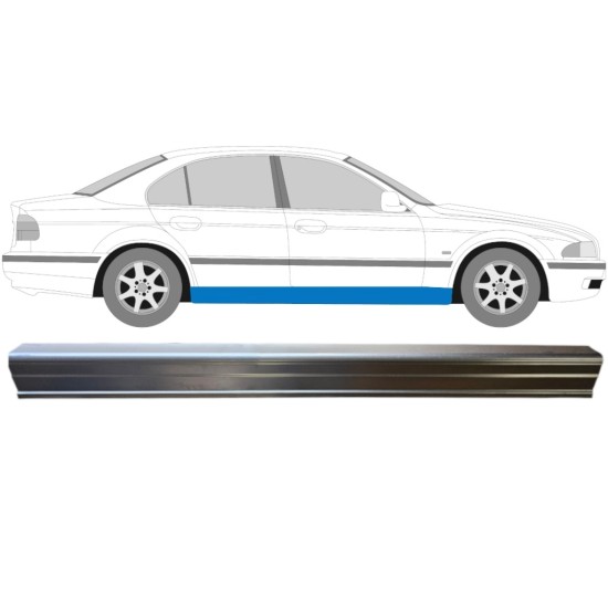Painel de reparação da parte inferior da soleira para BMW 5 E39 1996-2004 / Esquerda = Direita (simétrico) 14965 Painel de reparação da parte inferior da soleira para BMW 5 E39 1996-2004 / Esquerda = Direita (simétrico) 14965