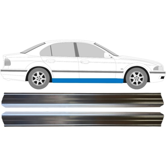 Painel de reparação da parte inferior da soleira para BMW 5 E39 1996-2004 / Esquerda+Direita / Conjunto 14966 Painel de reparação da parte inferior da soleira para BMW 5 E39 1996-2004 / Esquerda+Direita / Conjunto 14966