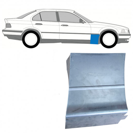 Painel de reparação do guarda-lamas dianteiro para BMW E36 3 Limo/ 1990-2000 / Direito / COMBI 7811