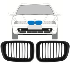 Grelha para BMW 3 E46 1998-2006 / Esquerda+Direita / Conjunto 11128