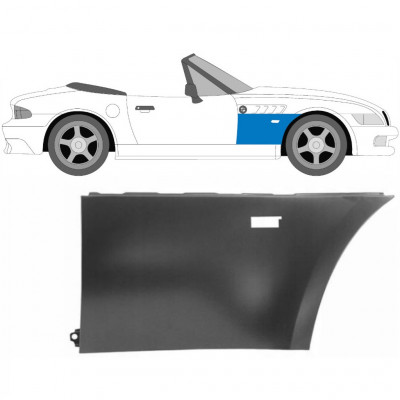 Guarda-lamas dianteiro para BMW Z3 1995-2003 / Direito / COUPE / ROADSTER 6460