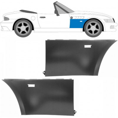 Guarda-lamas dianteiro para BMW Z3 1995-2003 / Esquerda+Direita / COUPE / ROADSTER / Conjunto 9499